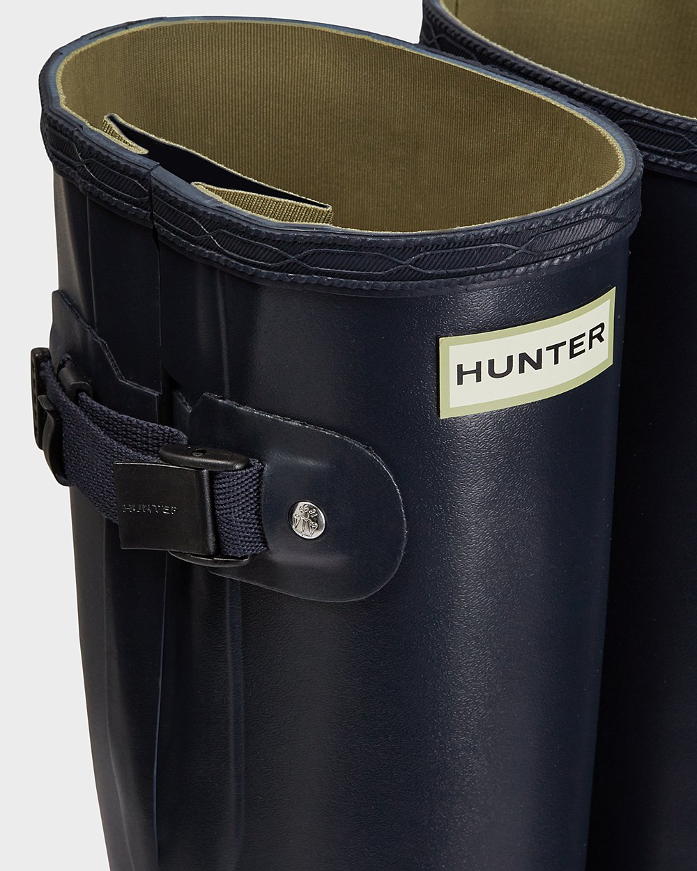 Hunter Mujer Norris Field Side Adjustable - Botas de Lluvia Azul Marino - 304-IVAWXU